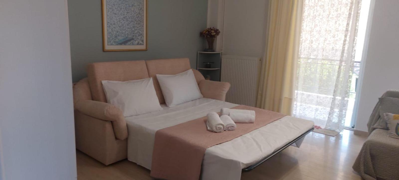 Queen Aspri Apartment 3' Min To The Beach! 安迪基拉 外观 照片